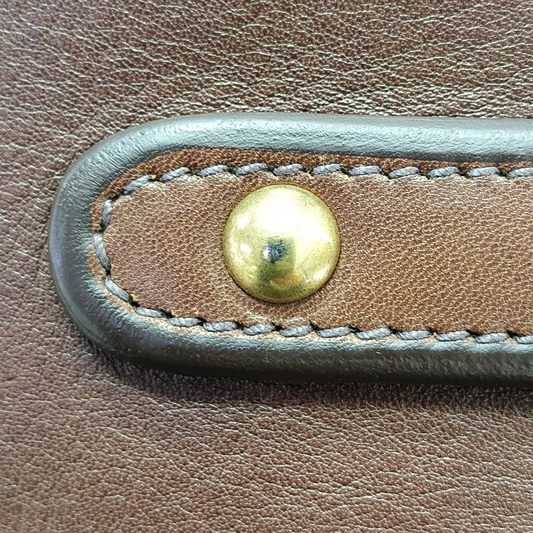 Calfskin Shoulder Bag Brown