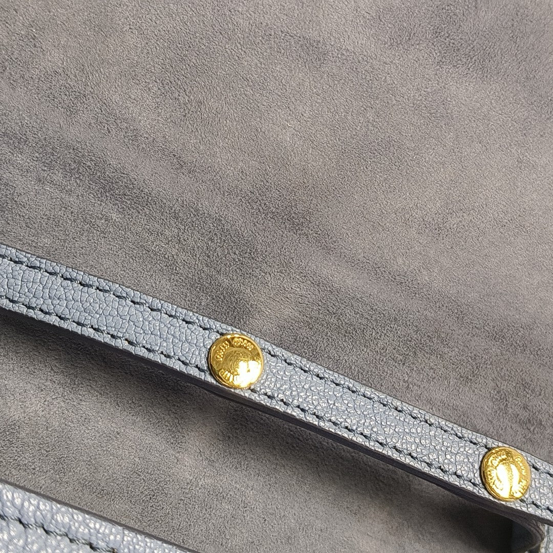 Fabric Shoulder Bag Blue