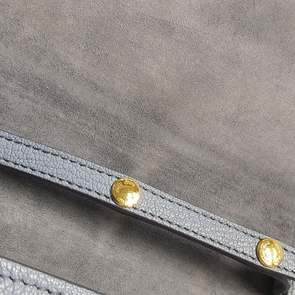 Fabric Shoulder Bag Blue