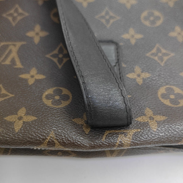 KITAN Monogram Coated Canvas Brown