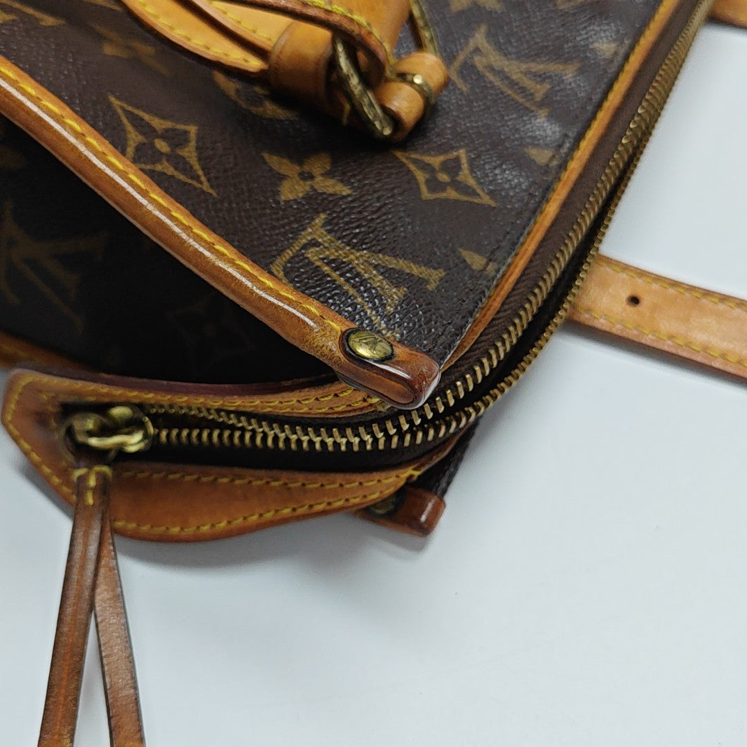 POPINCOURT Monogram Coated Canvas Brown