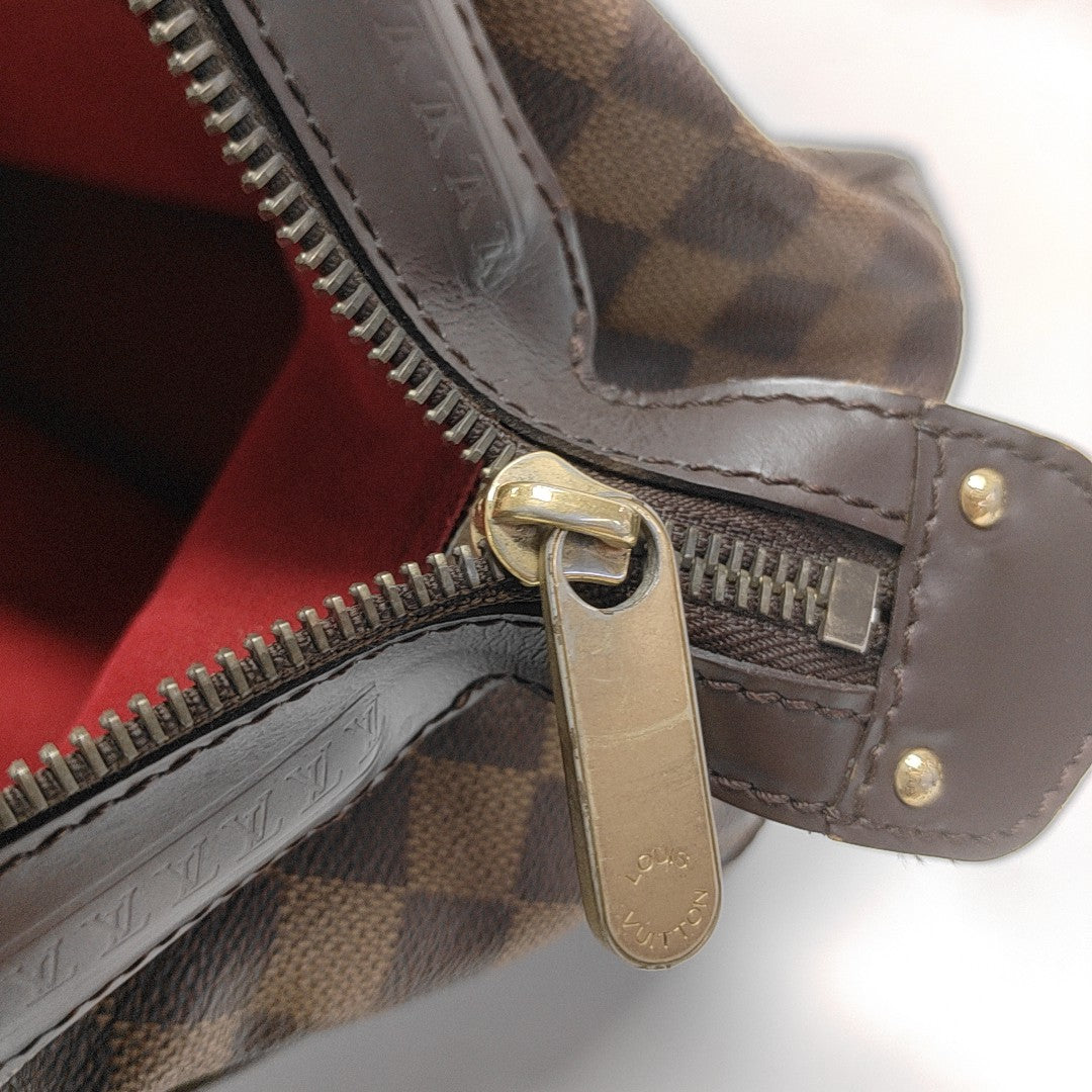 KNIGHTSBRIDGE Damier Ebene Coated Canvas Brown