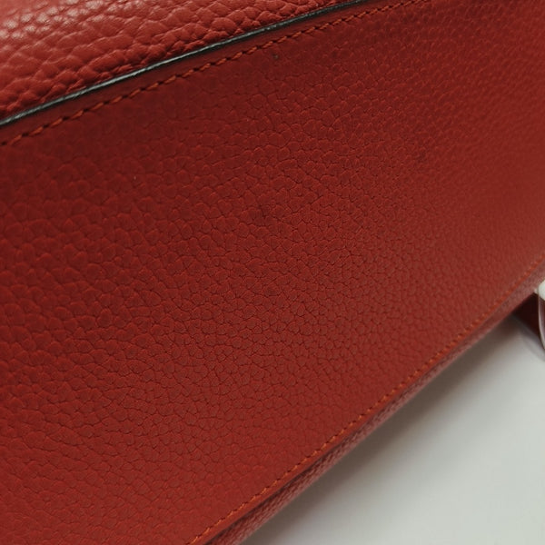 Calfskin Shoulder Bag Red