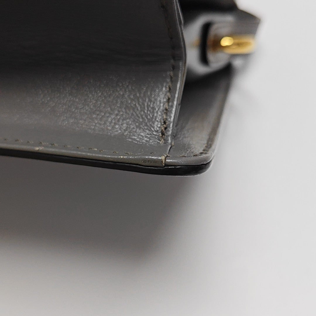 GG Ring Small Calfskin Gray