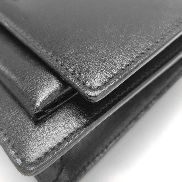 SUNSET Small Calfskin Black