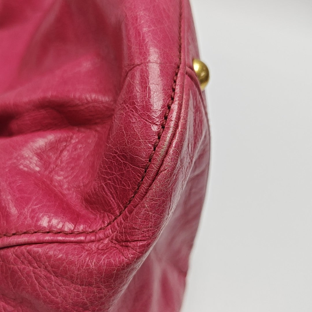 Miu Coffer Calfskin Red