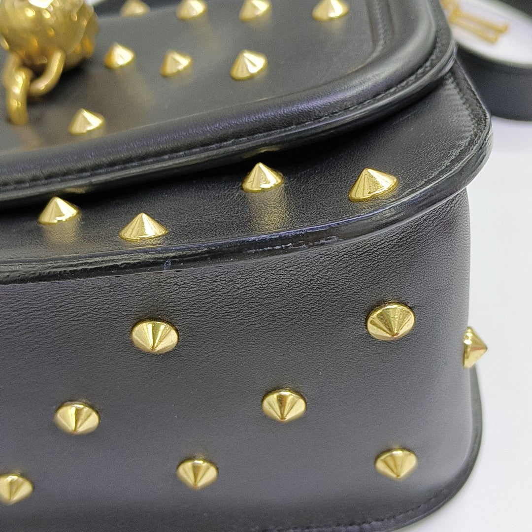 Calfskin Shoulder Bag Black