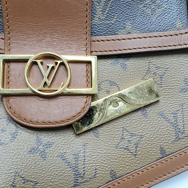 DAUPHINE MM Monogram Coated Canvas Brown
