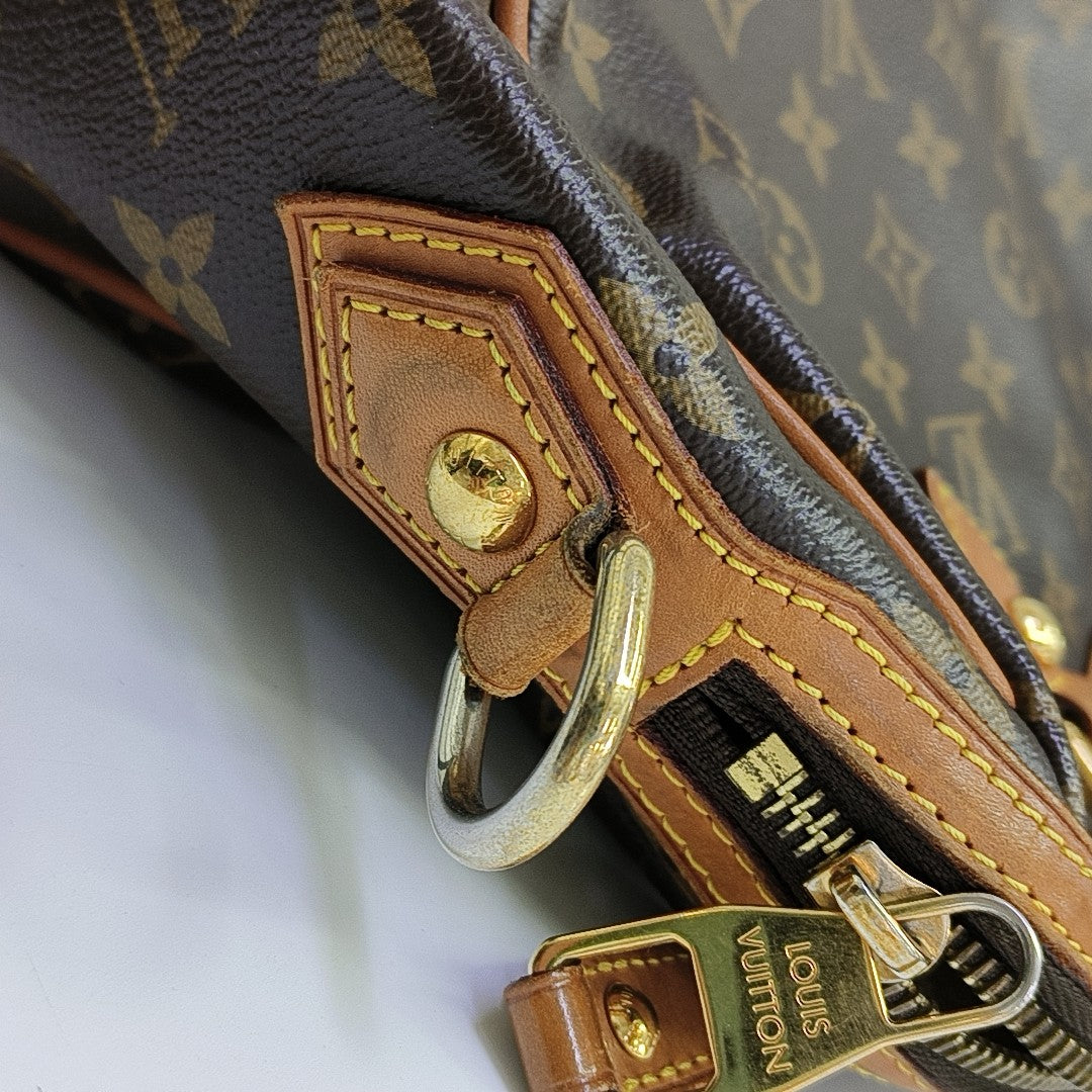 RETIRO NM Monogram Coated Canvas Brown