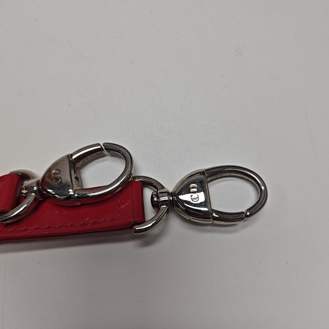 Lady Dior Large Cannage Patent Leather Red