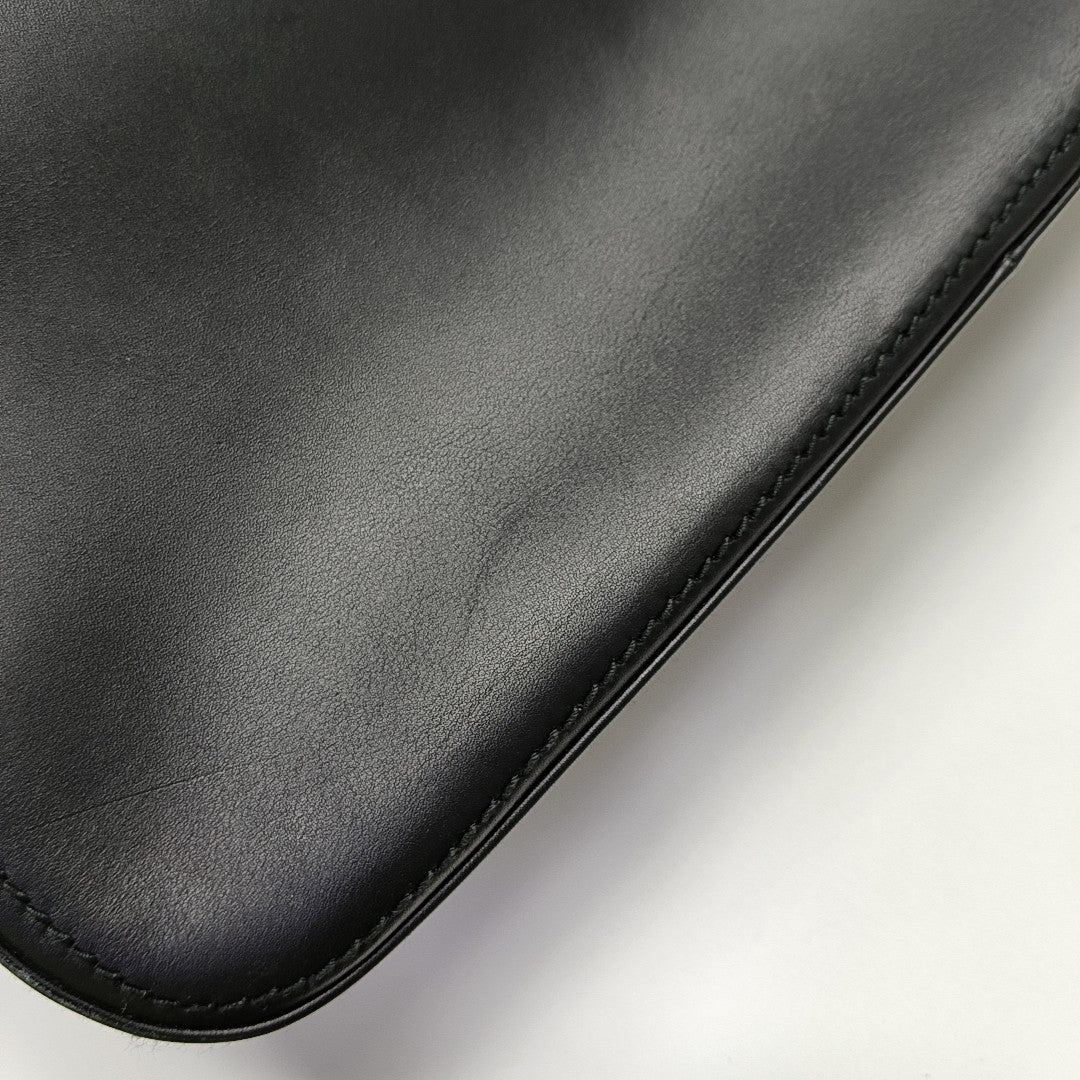 Calfskin Shoulder Bag Black