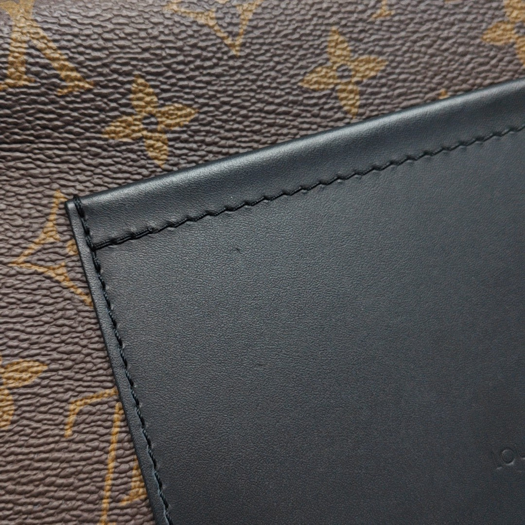 MARCEAU Monogram Coated Canvas Brown