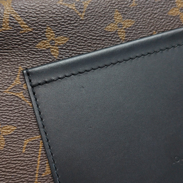 MARCEAU Monogram Coated Canvas Brown
