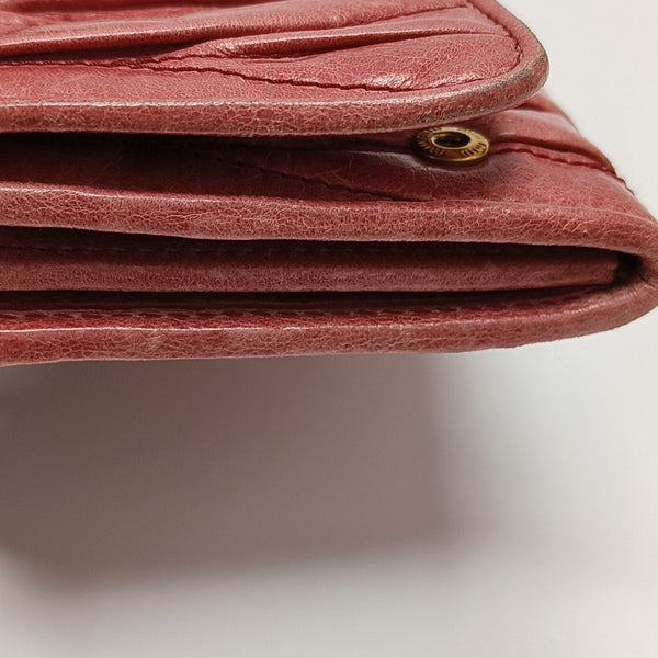 Quilted Lambskin Wallet Pink