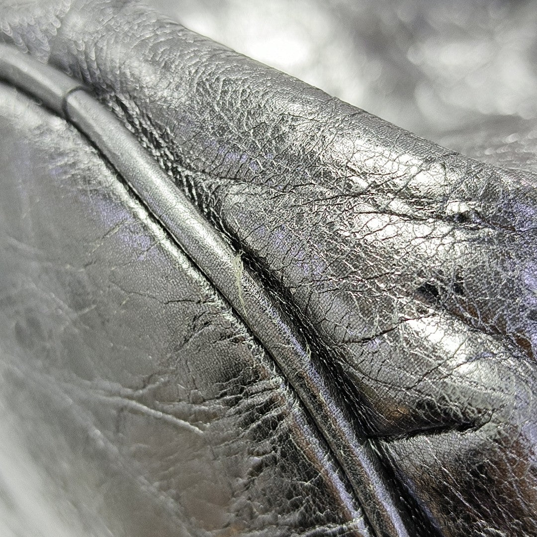 Le Cagole Calfskin Silver
