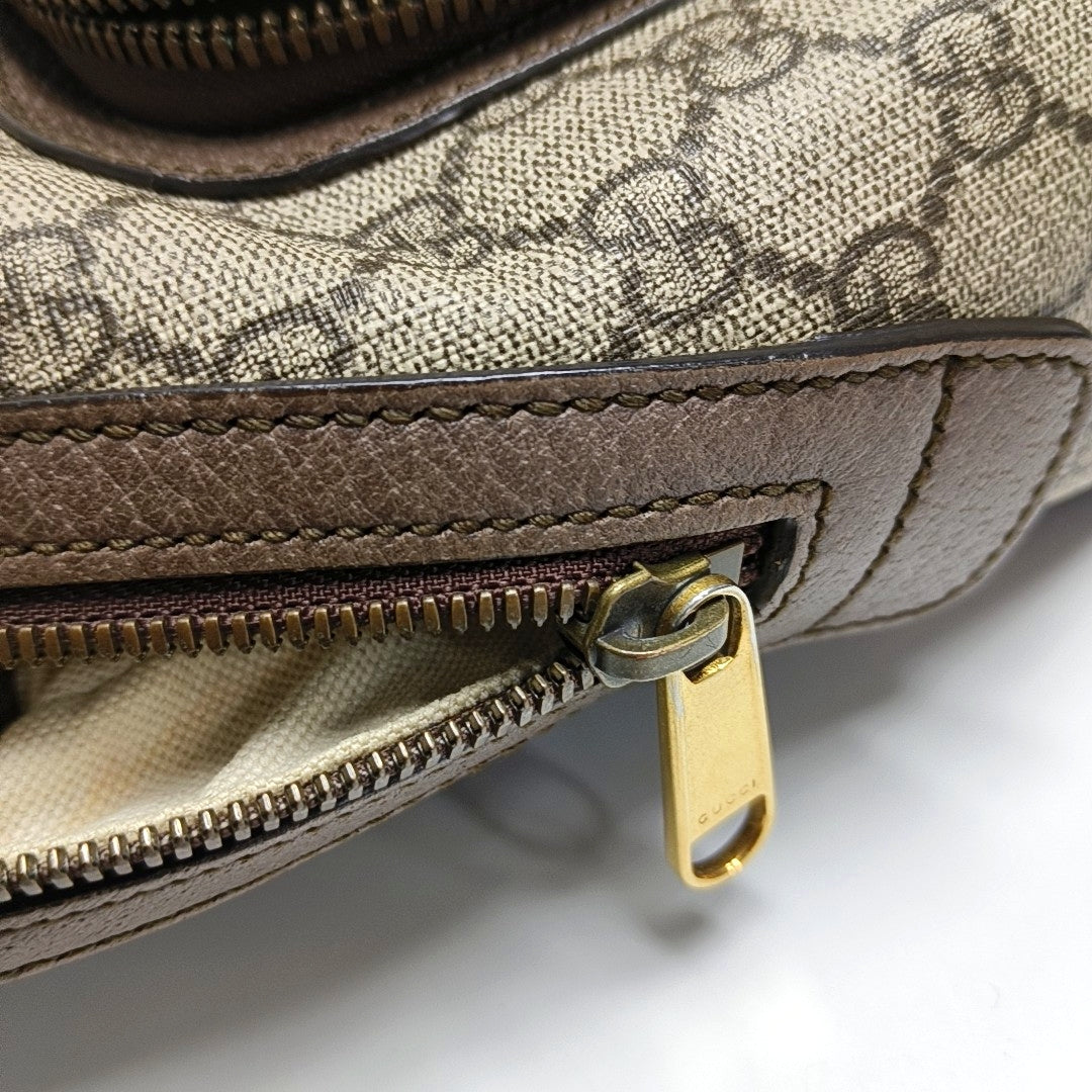 Ophidia Monogram Coated Canvas Beige