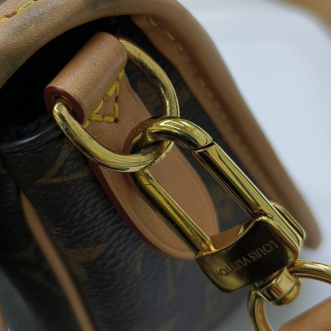 DIANE Monogram Coated Canvas Brown