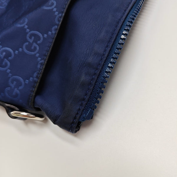 Monogram Nylon Tote Bag Blue