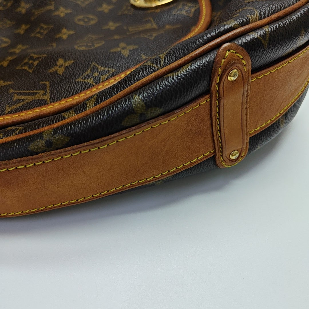 TULUM GM Monogram Coated Canvas Brown