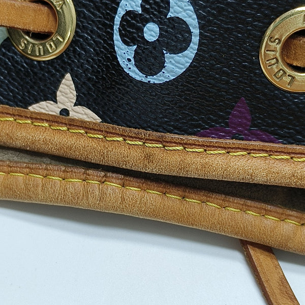 LV × TM NÉONOÉ MM Monogram Coated Canvas Black