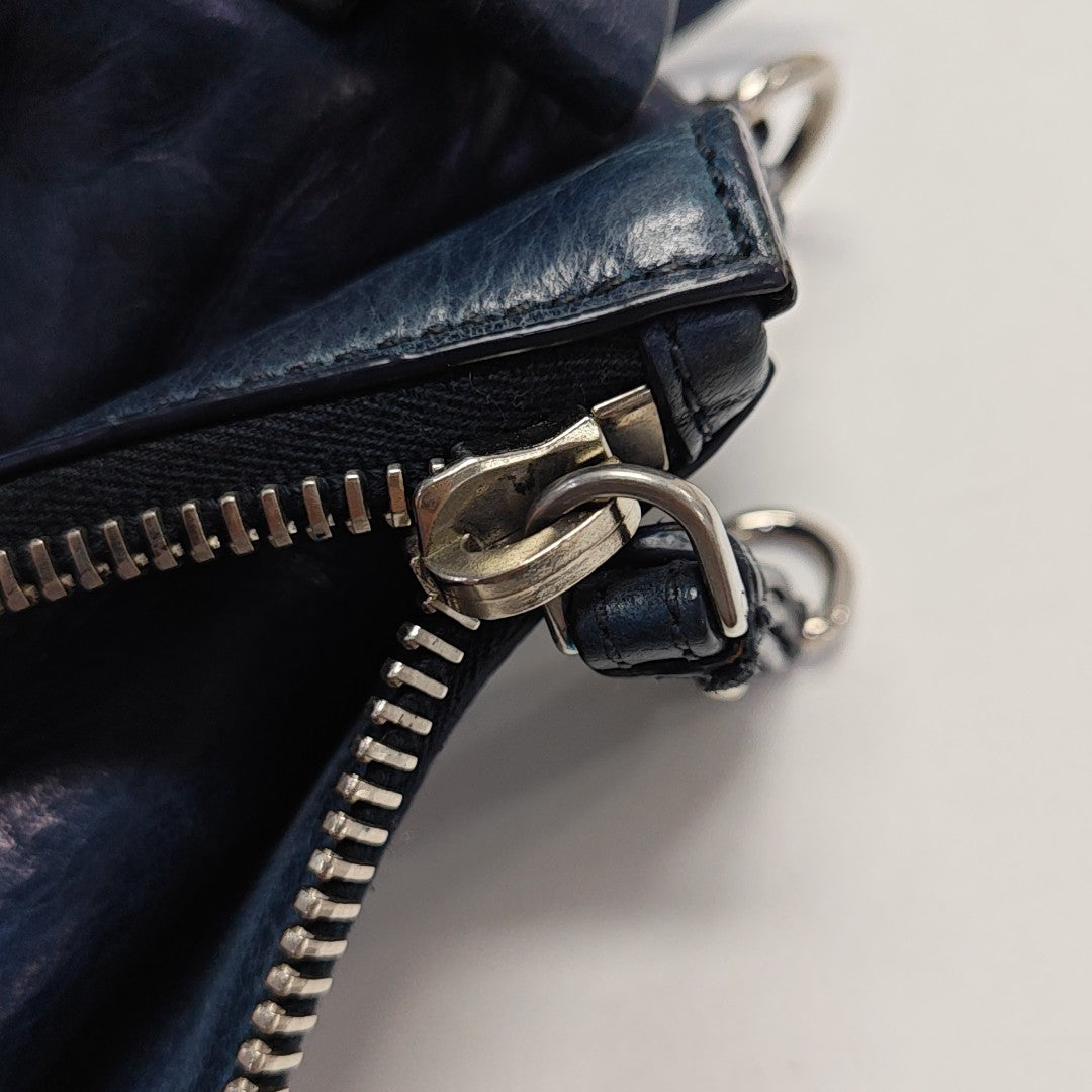 Bow Calfskin Blue