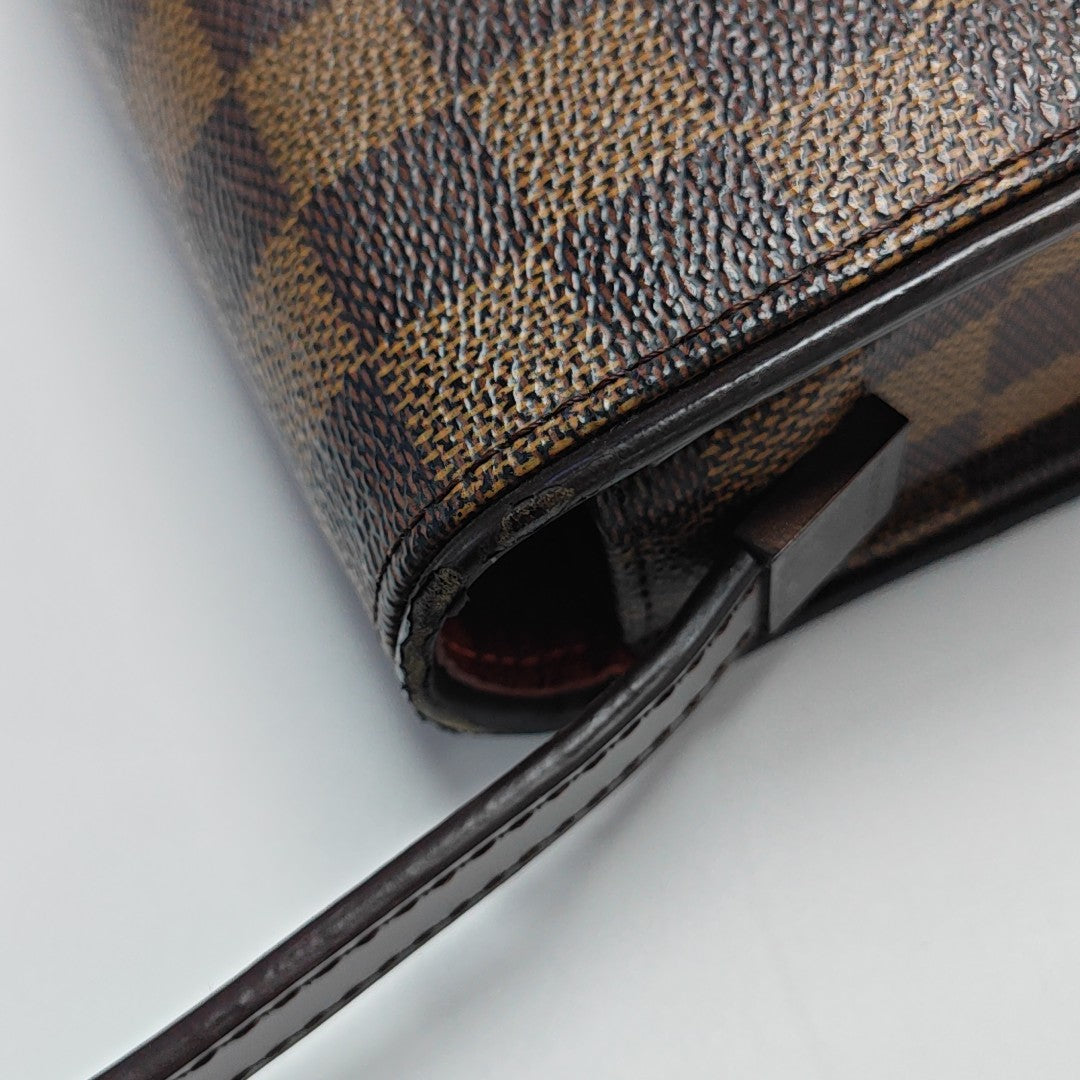 TRIBECA Damier Ebene Coated Canvas Brown