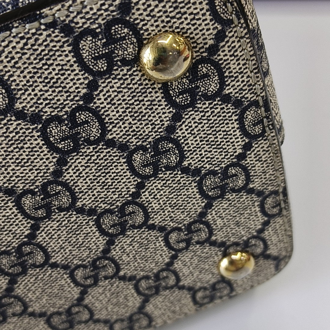 GG Blooms Monogram Coated Canvas Beige
