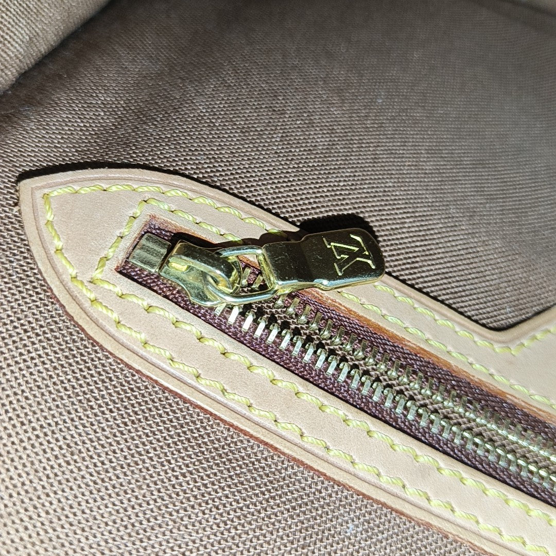 SOLOGNE PM Monogram Coated Canvas Brown