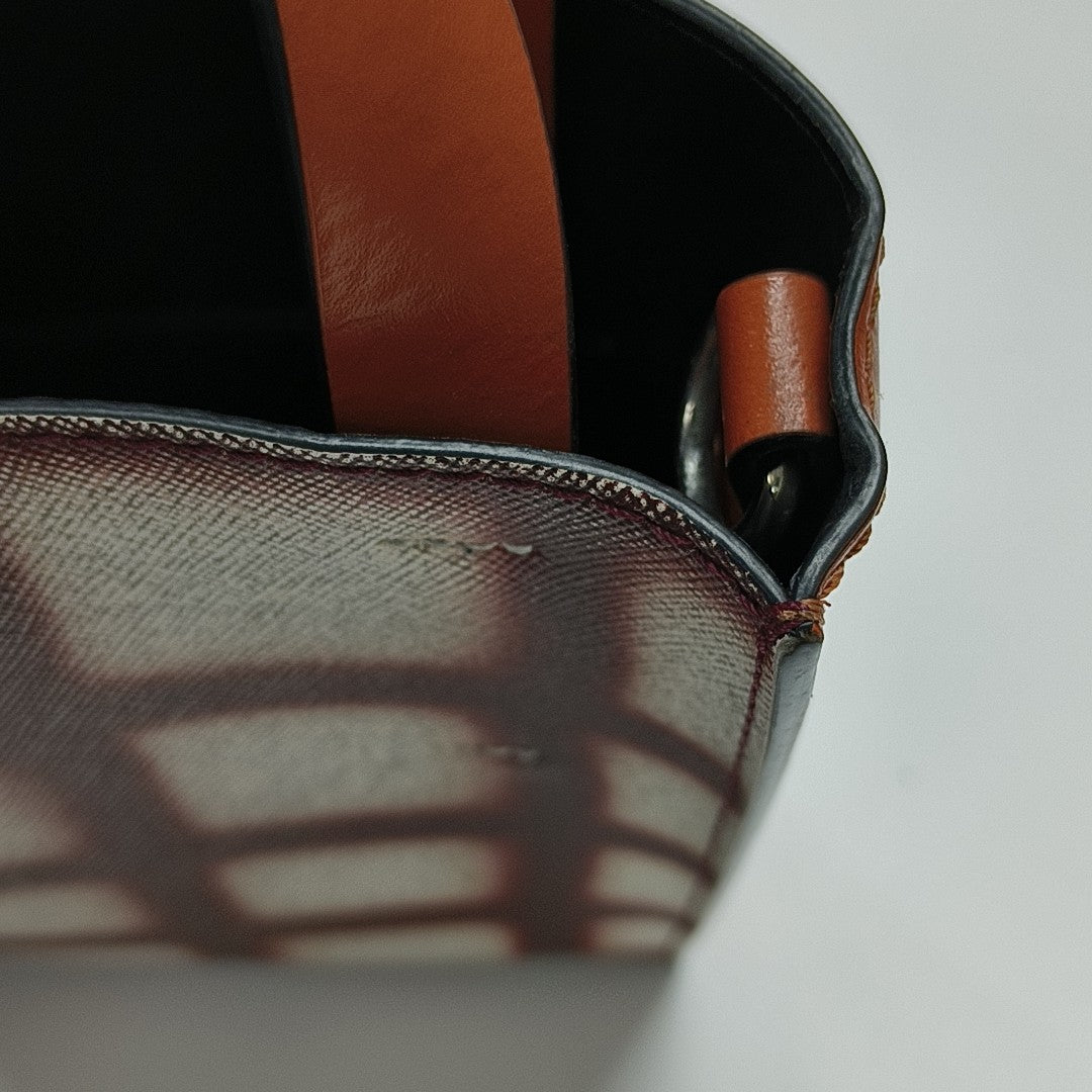 Coated Canvas Shoulder Bag Multicolor