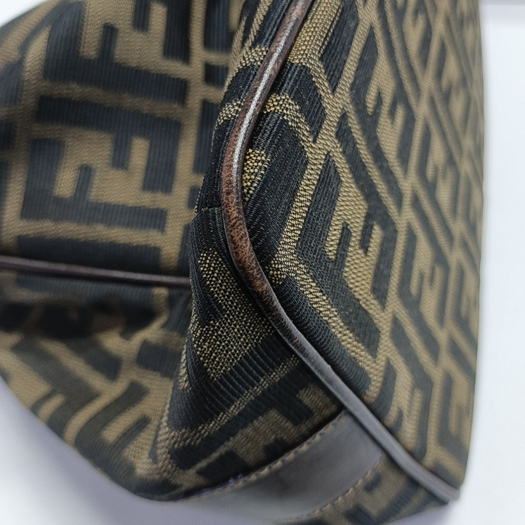 Canvas Top Handle Bag Brown