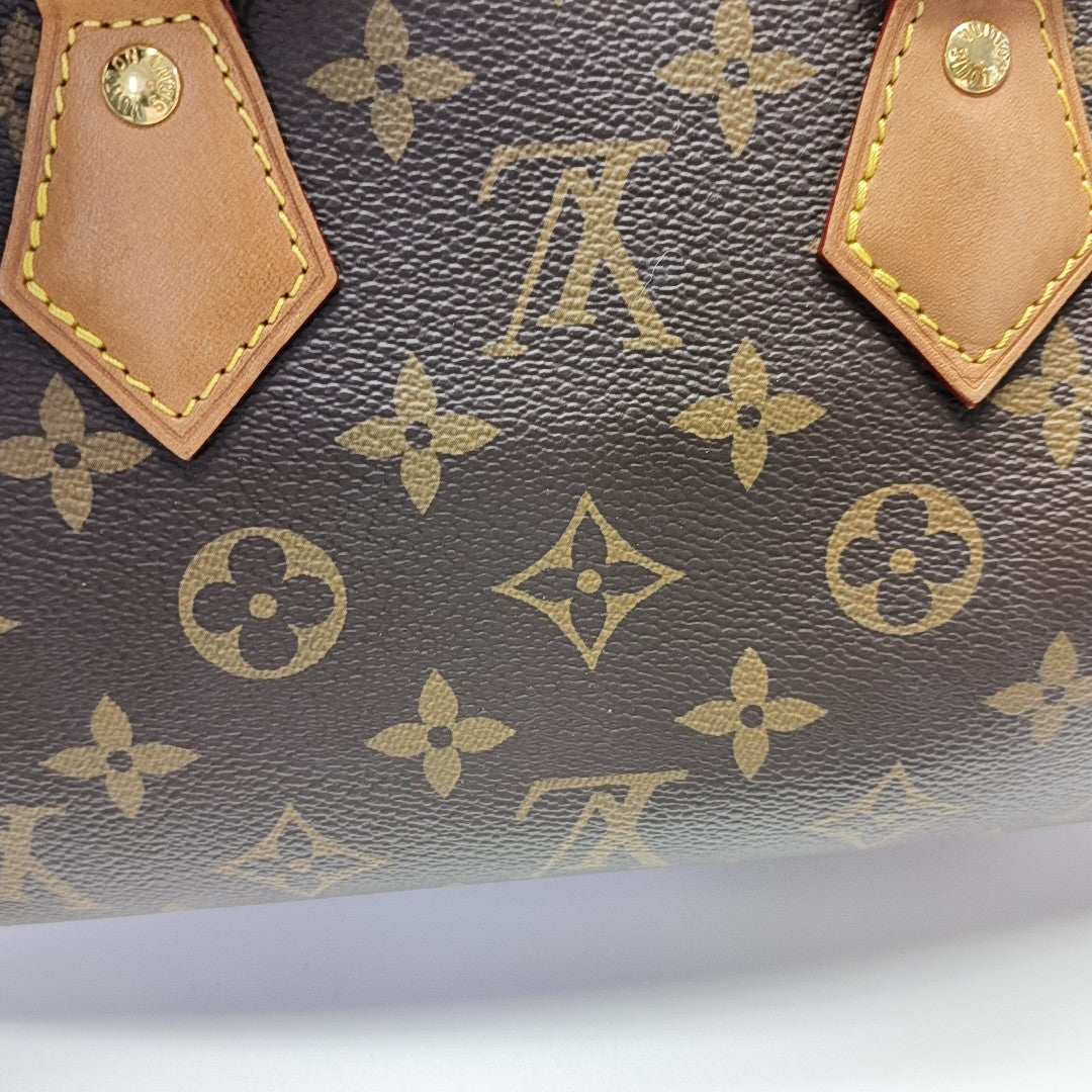 SPEEDY 20 Monogram Coated Canvas Brown