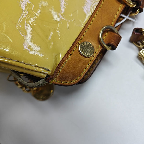 BREA MM Monogram Patent Leather Yellow