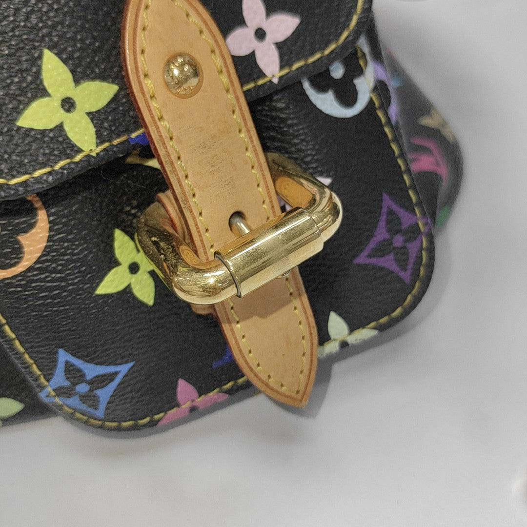 LV × TM NÉONOÉ MM Monogram Coated Canvas Black