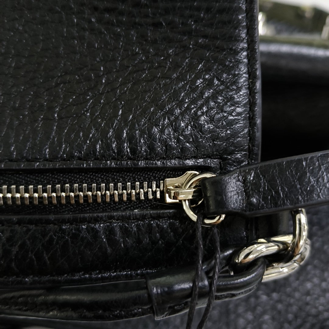 Leather Tote Bag Black