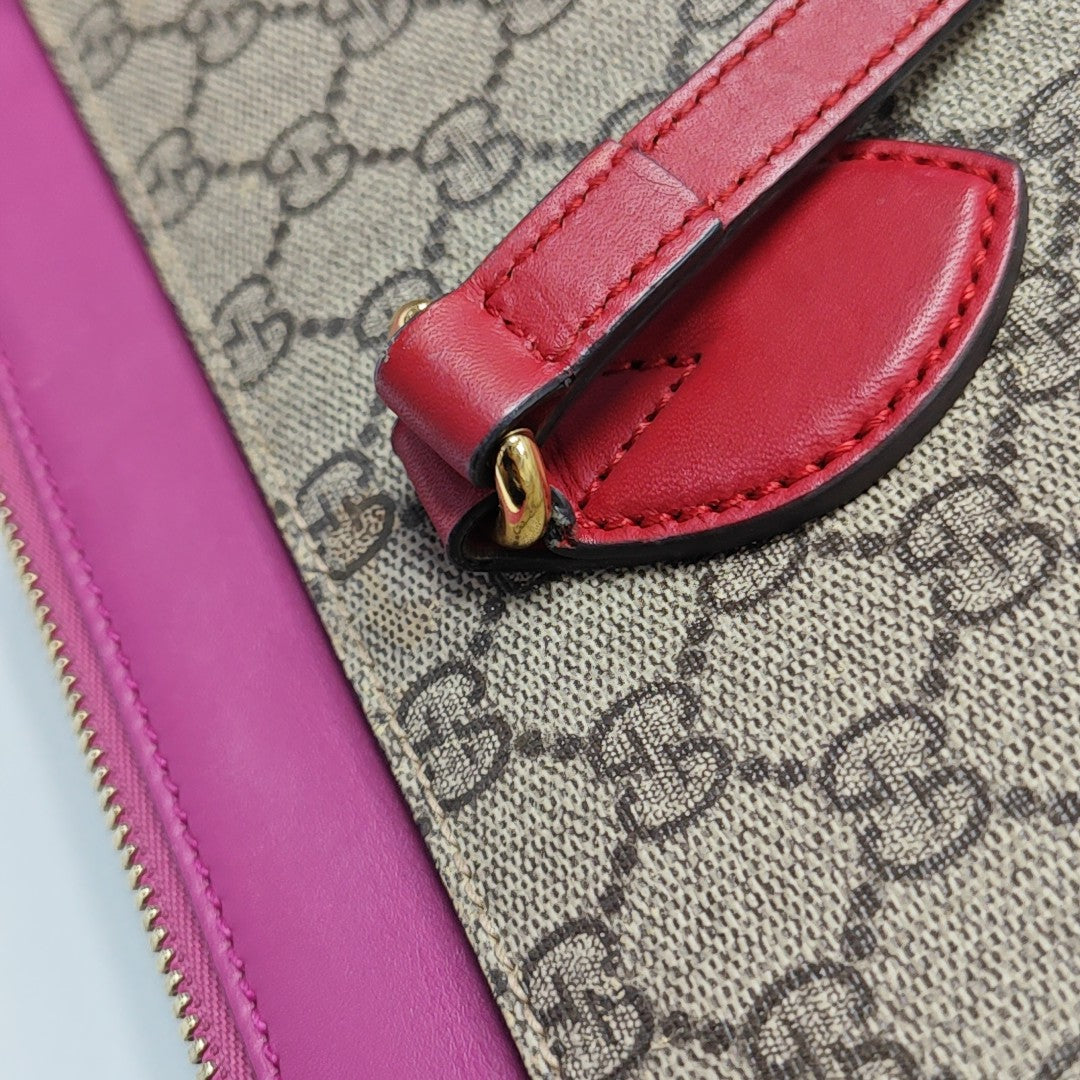 Monogram Coated Canvas Shoulder Bag Beige