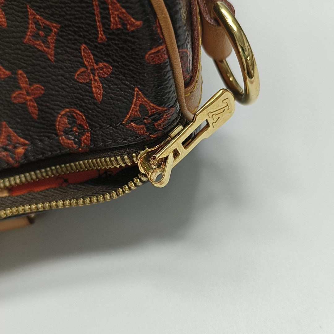 SPEEDY 30 Monogram Coated Canvas Brown