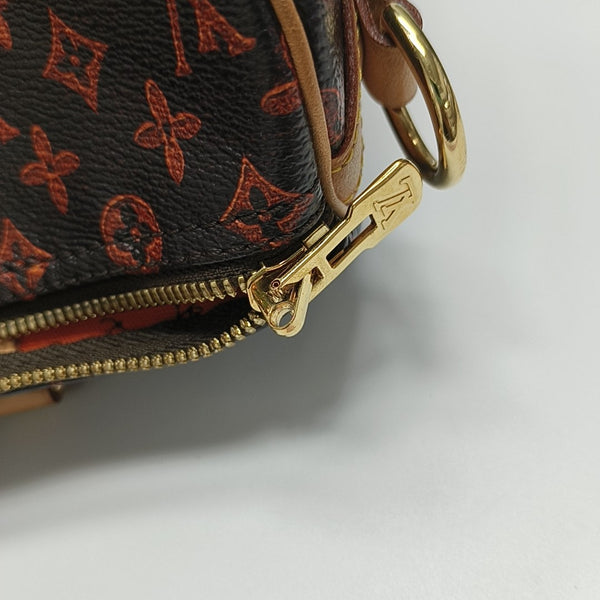 SPEEDY 30 Monogram Coated Canvas Brown