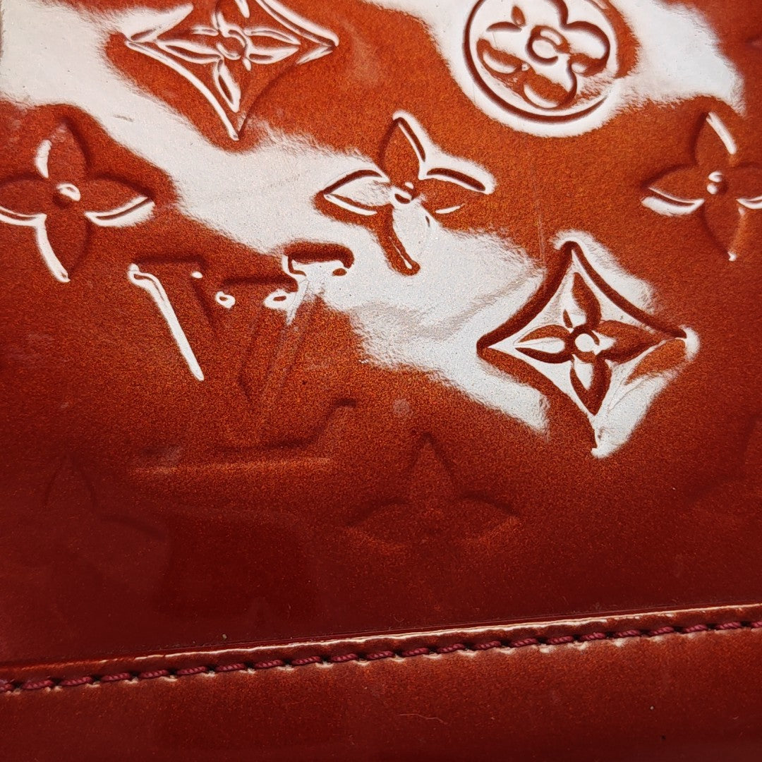 ALMA BB Monogram Patent Leather Red
