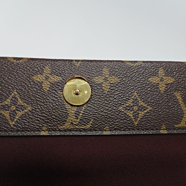 CLUNY MM Monogram Coated Canvas Brown