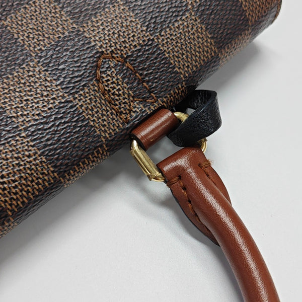 BEAUMARCHAIS Damier Ebene Coated Canvas Brown