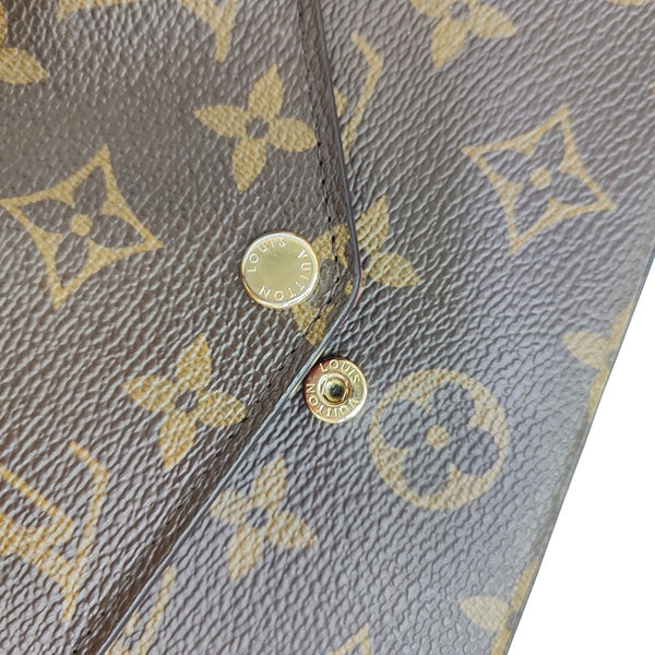 SARAH Monogram Coated Canvas Brown