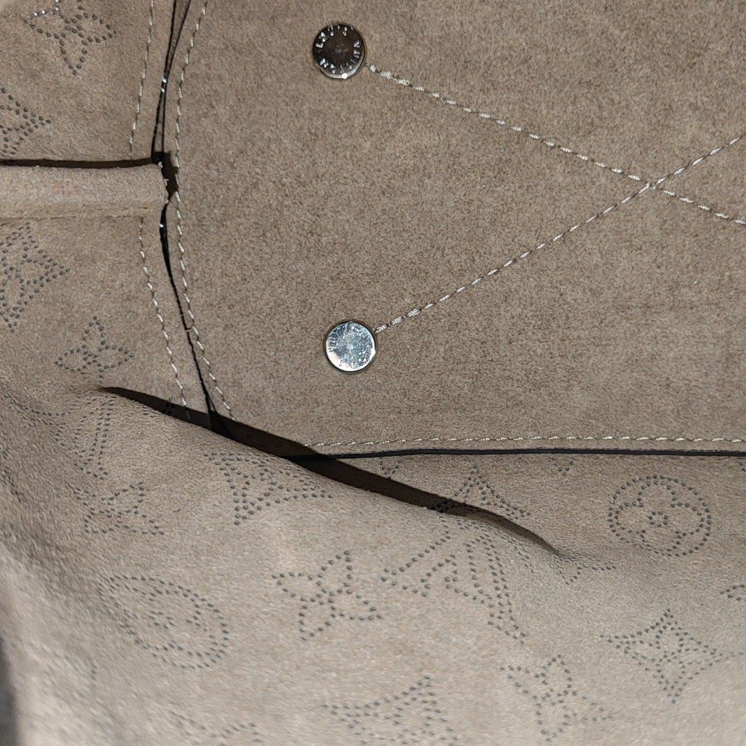 BELLA Monogram Calfskin Gray