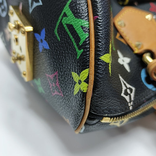 SPEEDY 30 Monogram Coated Canvas Black