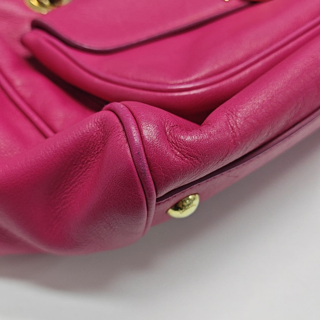 Calfskin Shoulder Bag Red