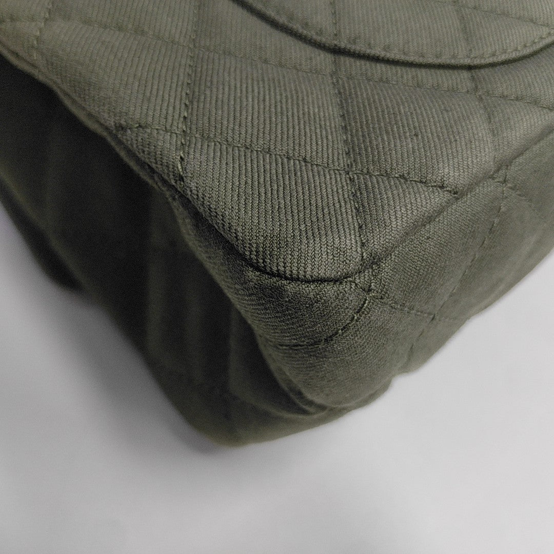 2.55 227 Quilted Canvas Green