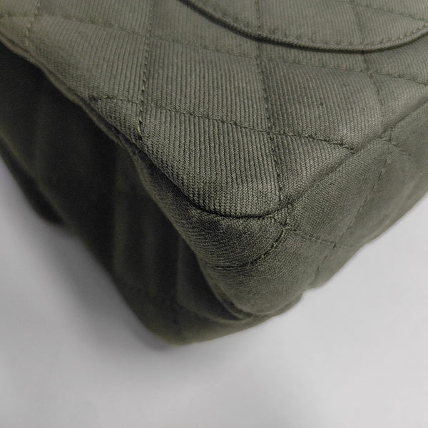 2.55 227 Quilted Canvas Green