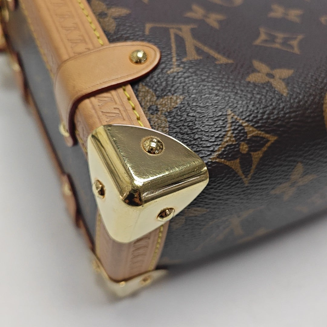 SIDE TRUNK MM Monogram Coated Canvas Brown