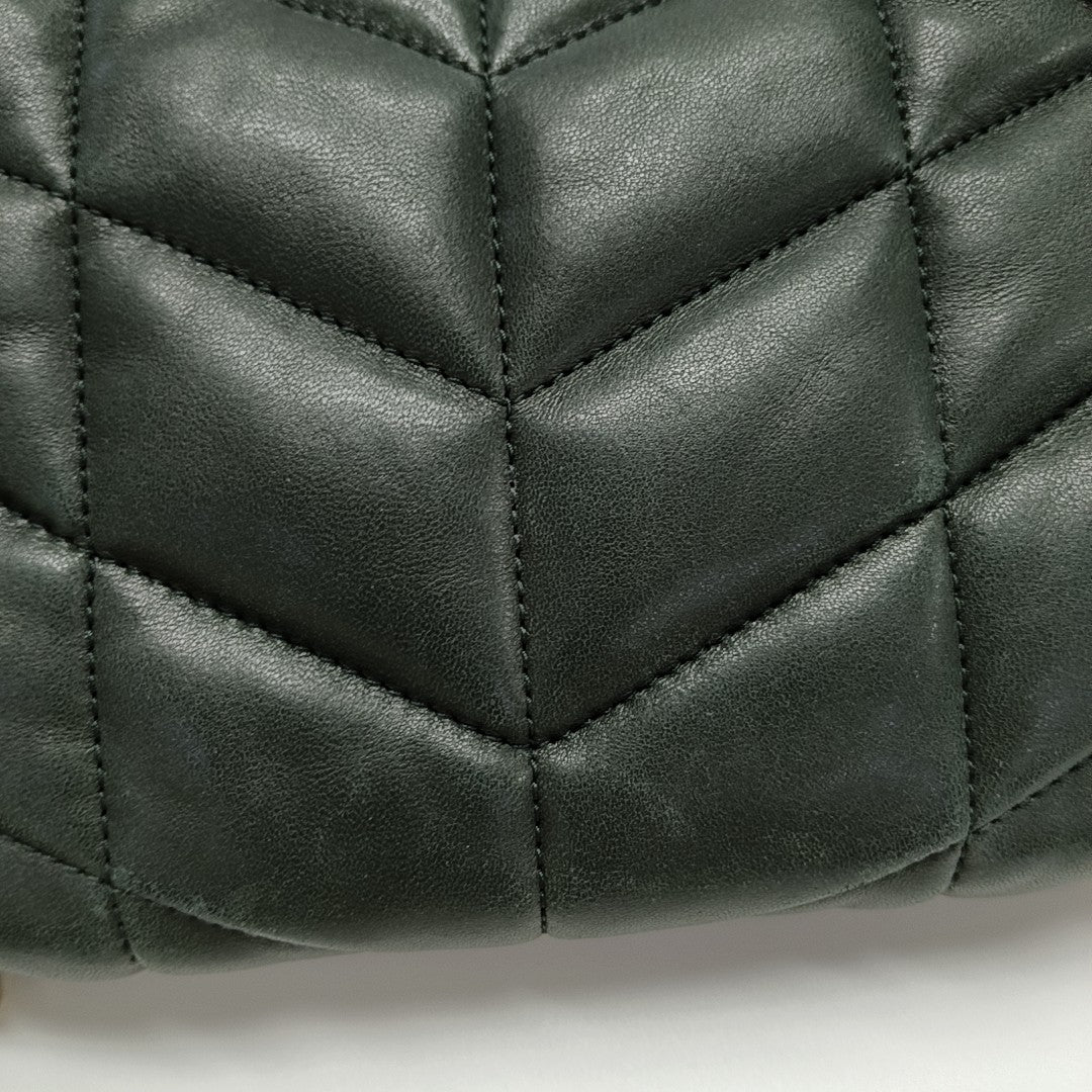 PUFFER Mini Quilted Lambskin Green
