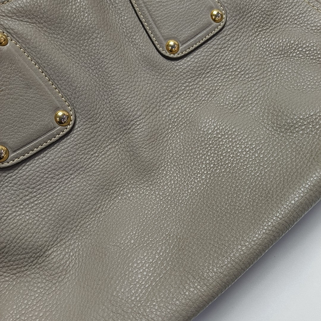 Calfskin Tote Bag Gray