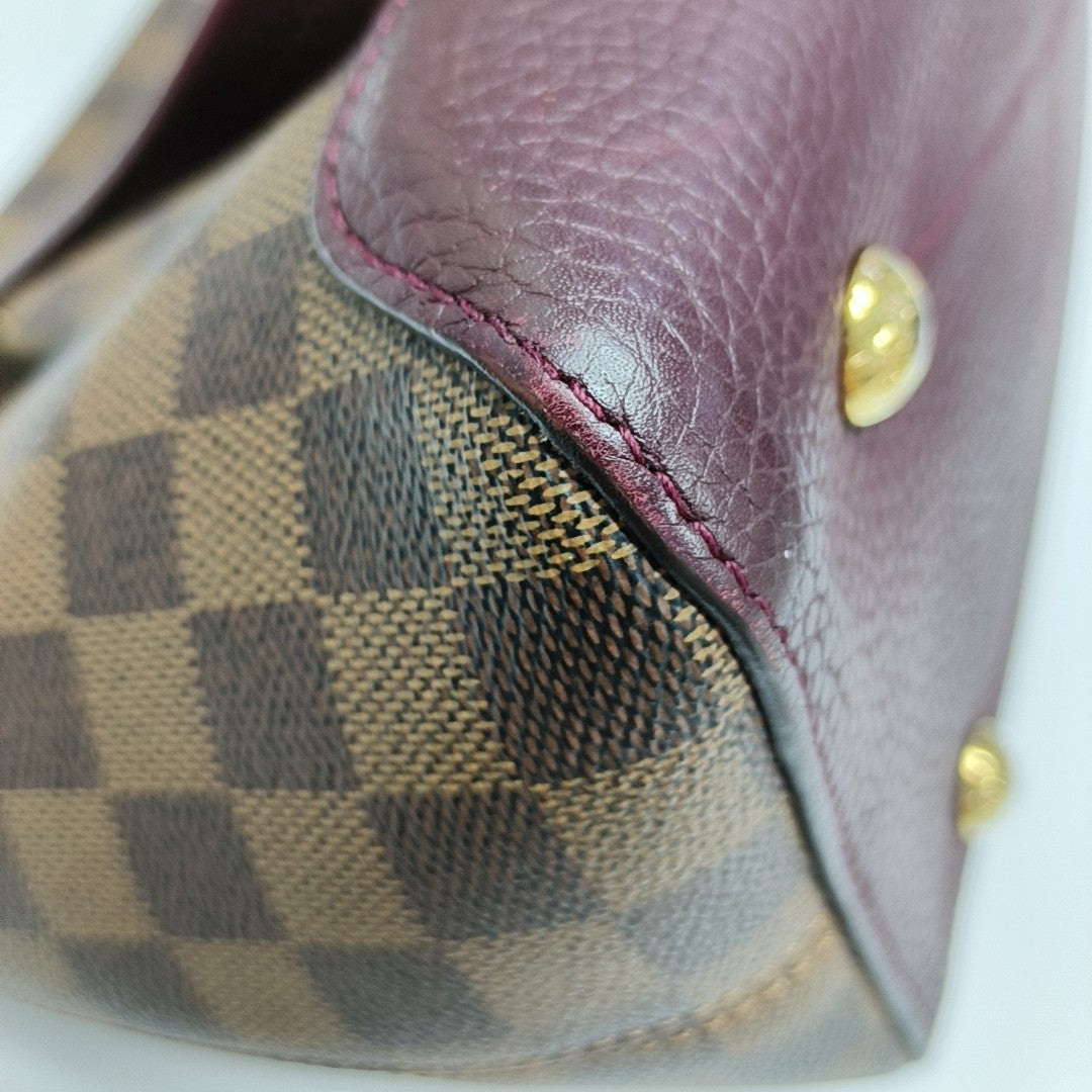 HYDE PARK Damier Ebene Coated Canvas Brown
